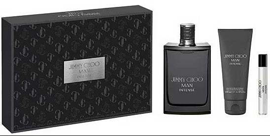 Jimmy Choo Intense 3-Piece Set 3.4oz Men EDT Spray — 1
