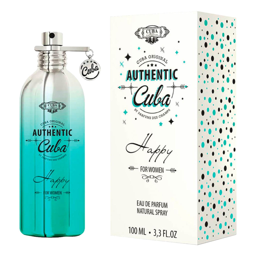 Cuba Authentic Happy 3.3oz Women EDP — 1