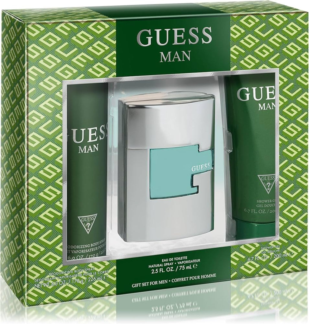 Guess Man 3-Piece Set 3.4oz Men EDT Spray — 1