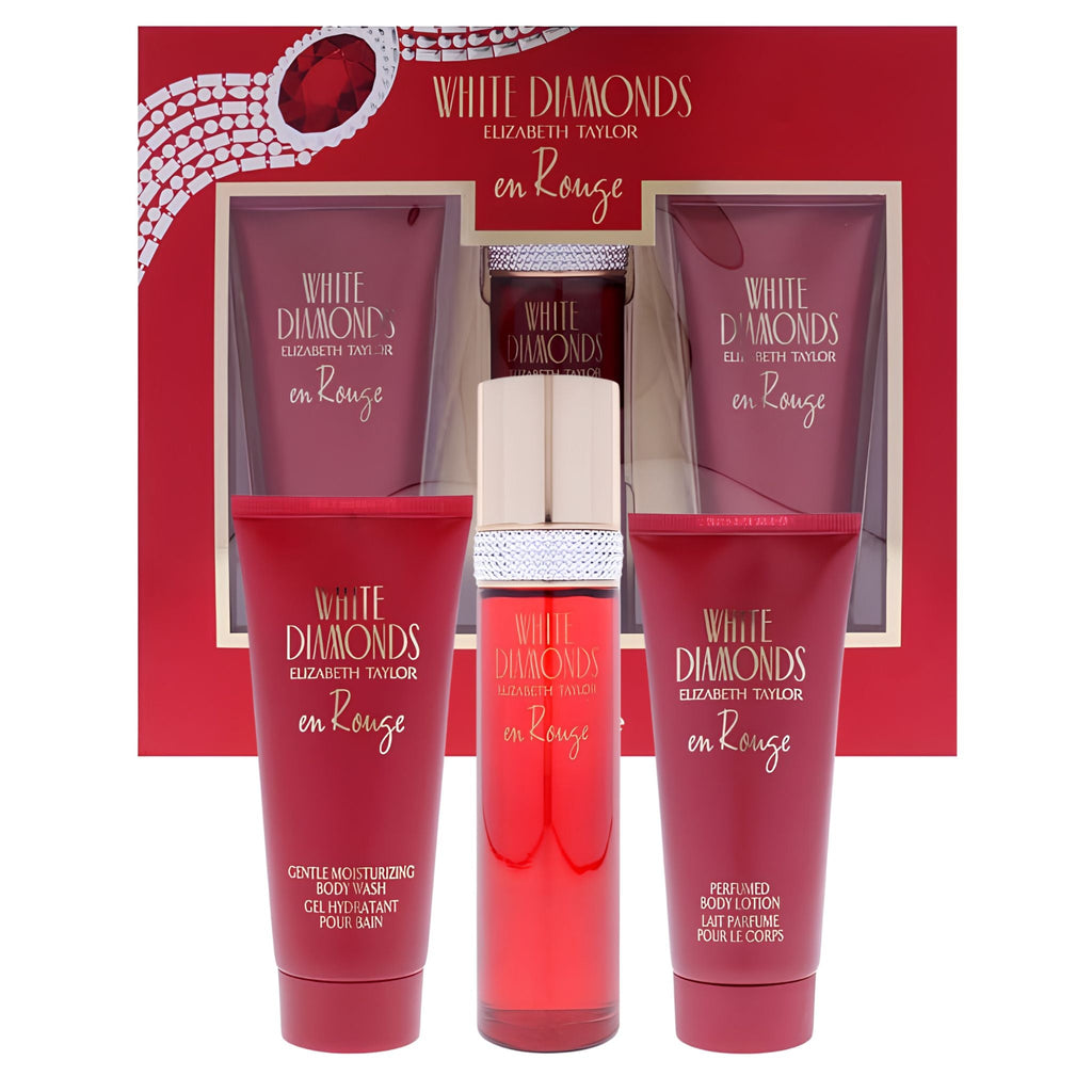 Elizabeth Taylor White Diamond Rouge 3-Piece Set 3.3oz Women EDT Spray — 1