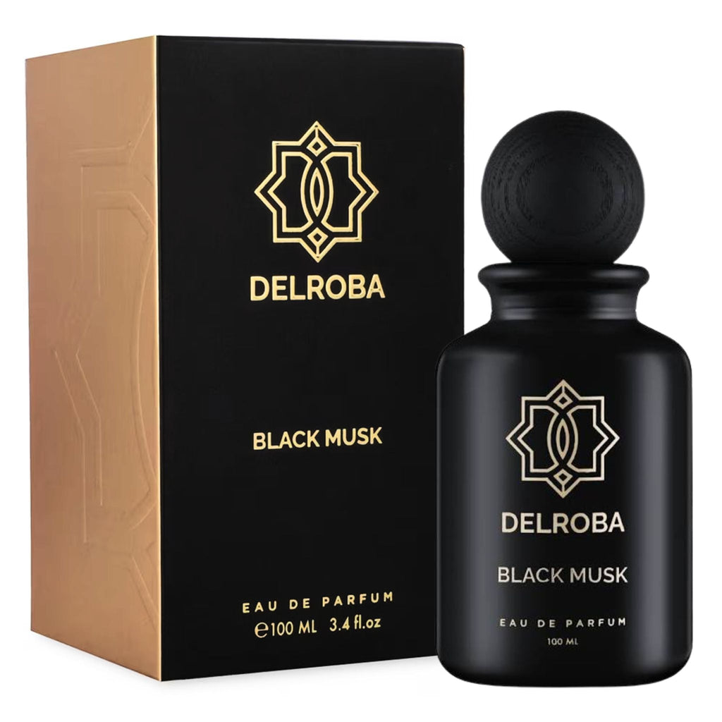 Delroba Black Musk 3.4oz Men EDP Spray — 1