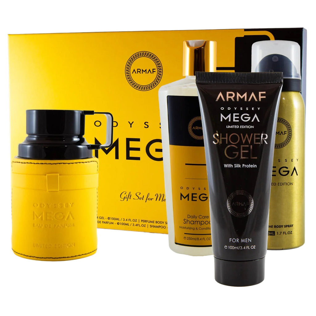 Armaf Odyssey Mega 4-Piece Set 3.4oz Men EDP Spray — 1