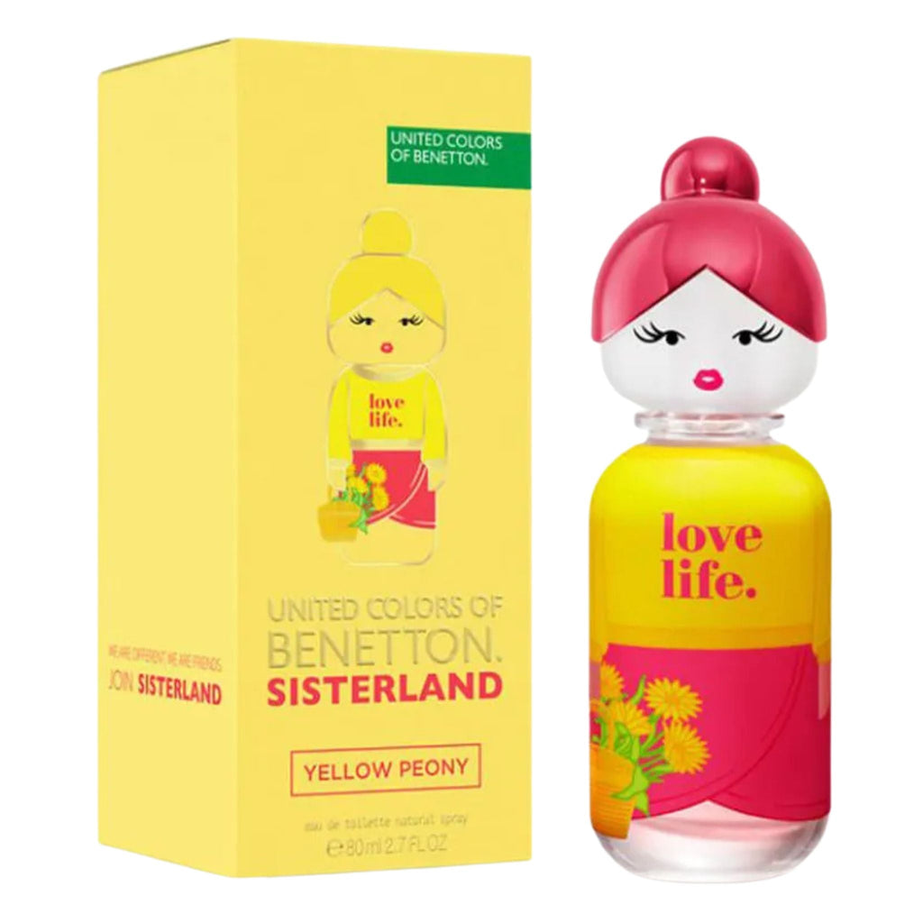 Benetton Sis Yellow Peony 2.7oz Women EDT — 1