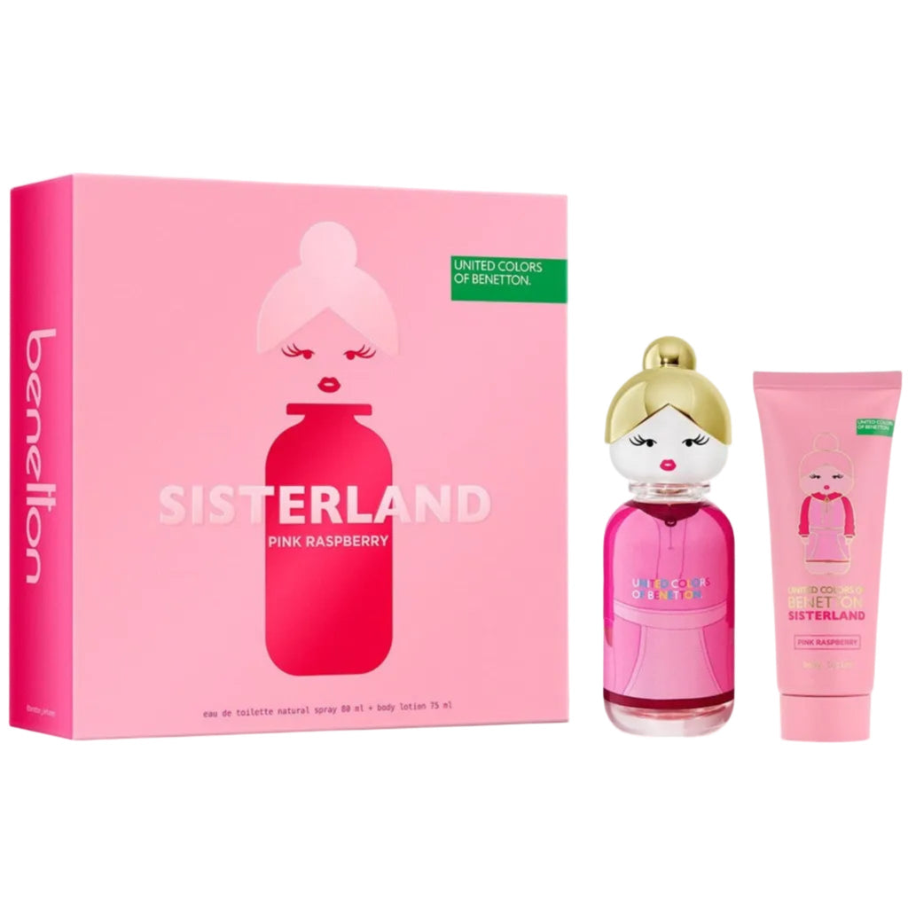 Benetton Sisterland Pink Raspberry 2-Piece Set 2.7oz Women EDT Spray — 1