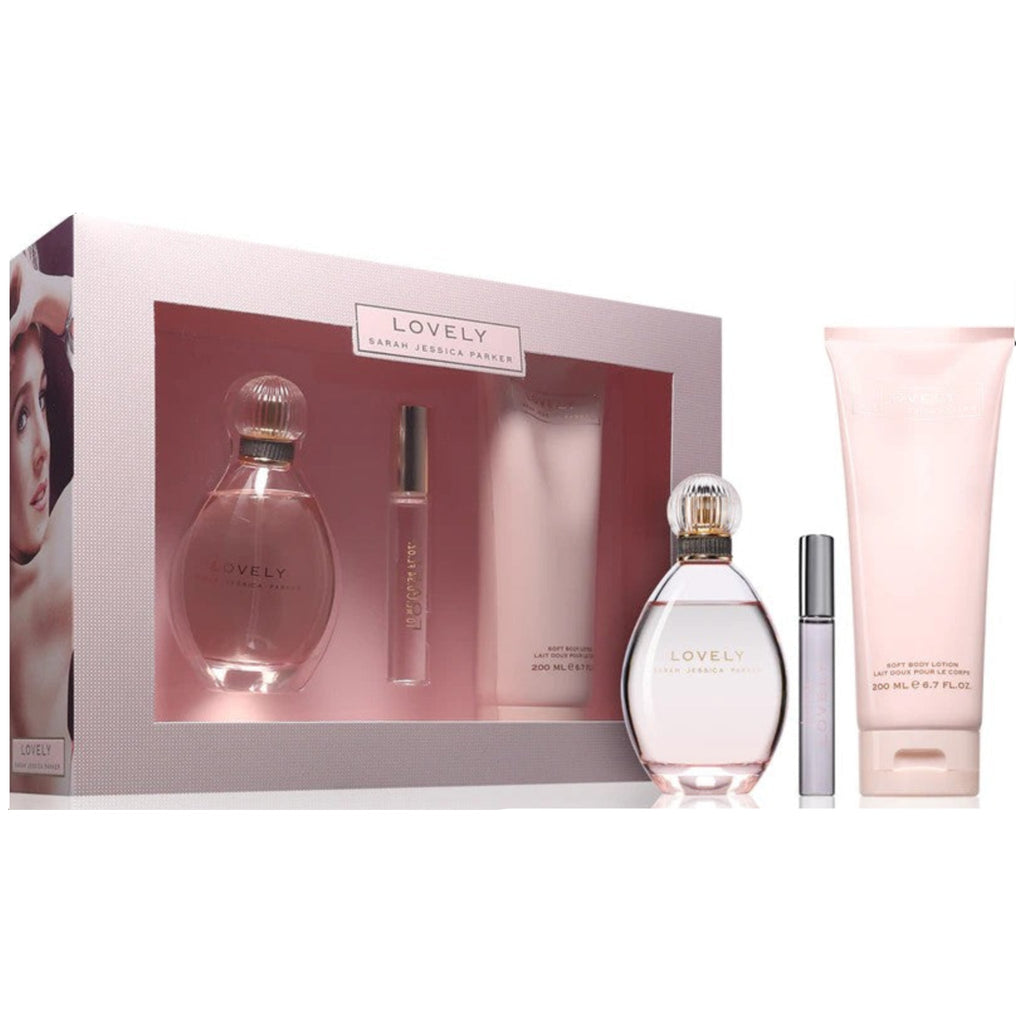 Sarah Jessica Parker Lovely 3-Piece Set 3.4oz Women EDP Spray — 1