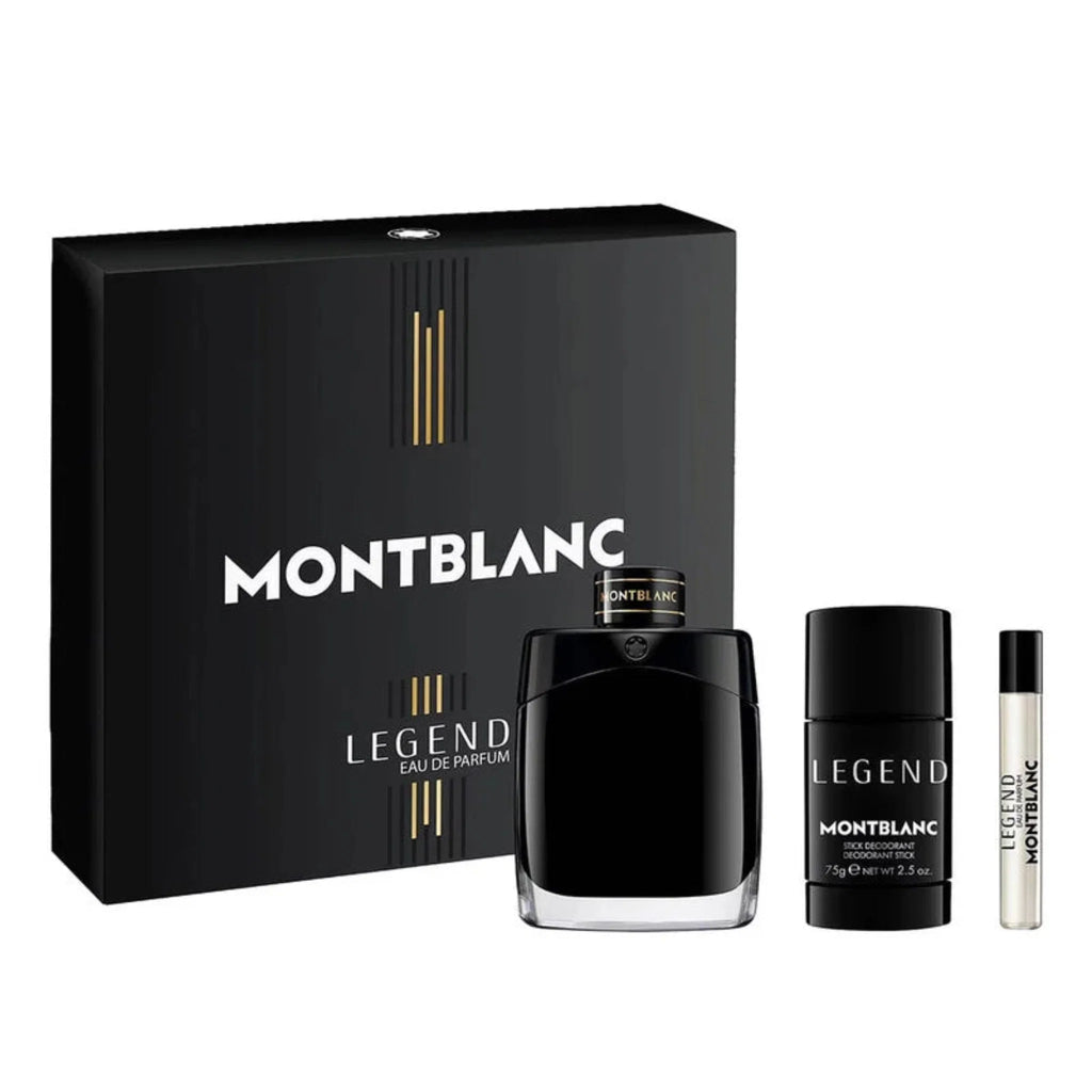 Mont Blanc Legend 3-Piece Set 3.3oz Men EDP Spray — 1