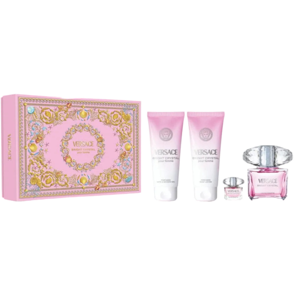 Versace Bright Crystal 4-Piece Set 3.0oz Women EDT Spray — 1