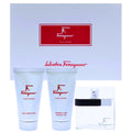 F By Ferragamo 3-Piece Set 3.4oz Men EDT Spray — 1