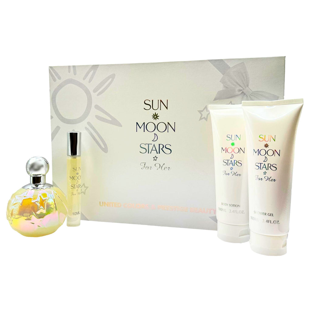 United Colors Sun Moon Star 4-Piece Set 3.4oz Women EDP Spray — 1