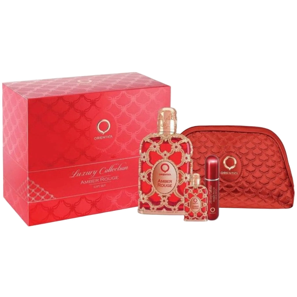 Orientica Amber Rouge 4-Piece Set 2.8oz Unisex EDP Spray — 1