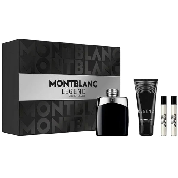 Mont Blanc Legend 4-Piece Set 3.3oz Men EDT Spray — 1