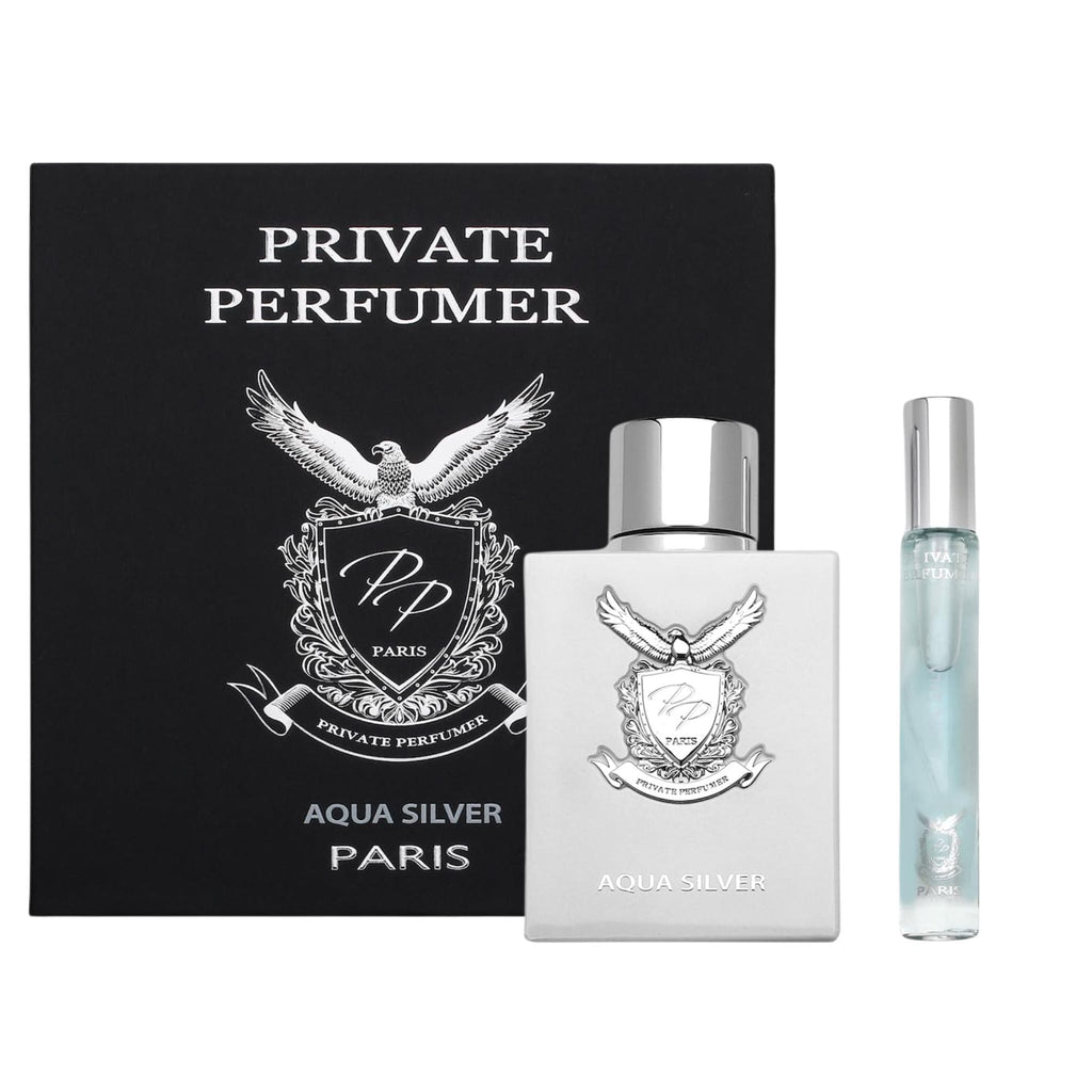 Paris Perfumes Aqua Silver 3.3oz Men EDP Spray — 1