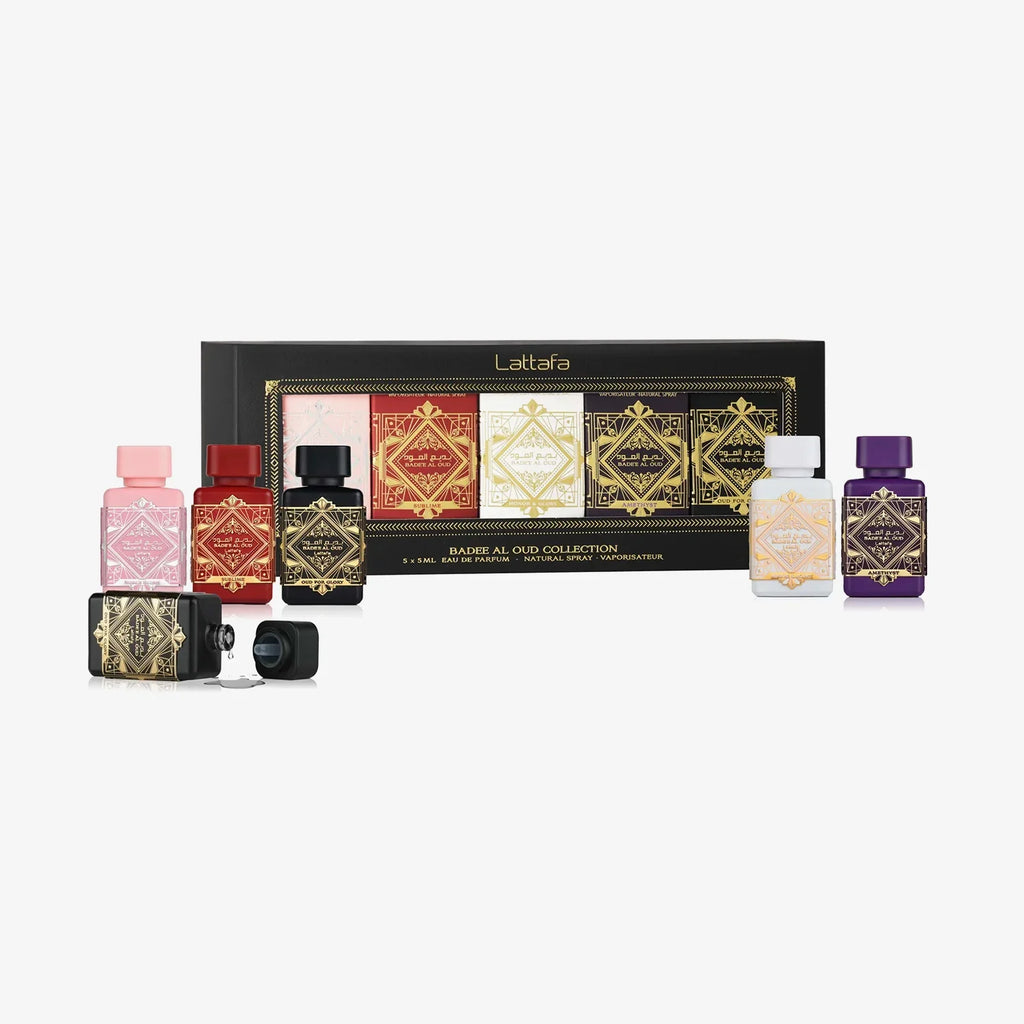 Lattafa Badee Oud Mini Set 5- Piece Set 5ml Unisex EDP Spray — 1