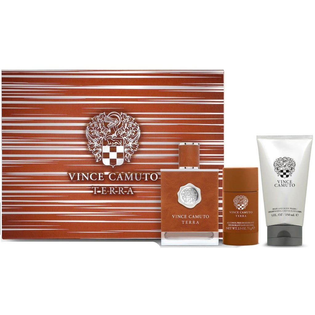 Vince Camuto Terra 3-Piece Set 3.4oz Men EDT Spray — 1