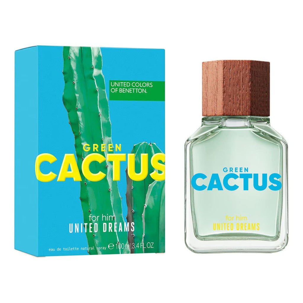 Benetton Green Cactus 3.4oz Men EDT — 1