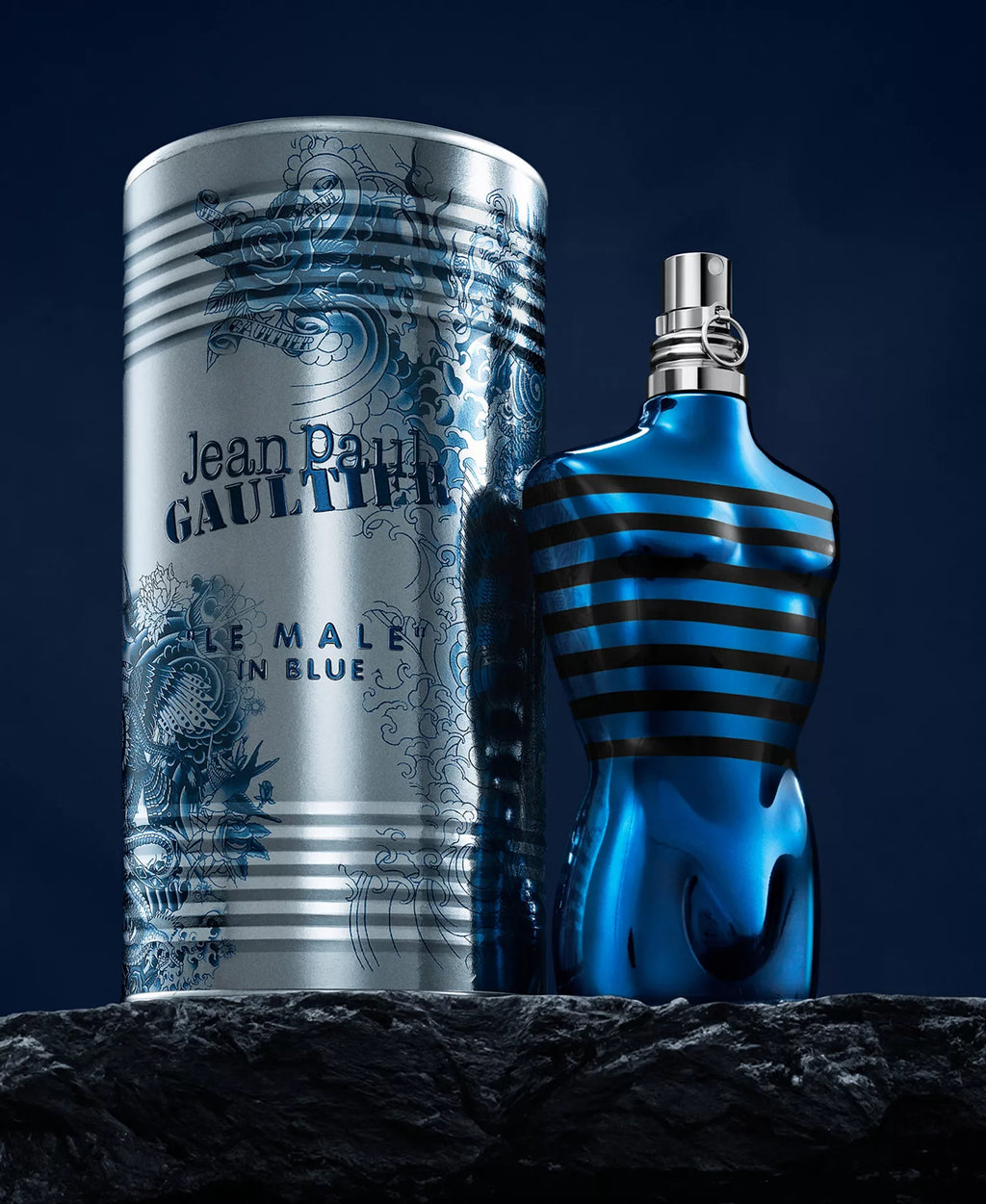 Jean Paul Gaultier Le Male In Blue  4.2oz Men EDP Spray — 3