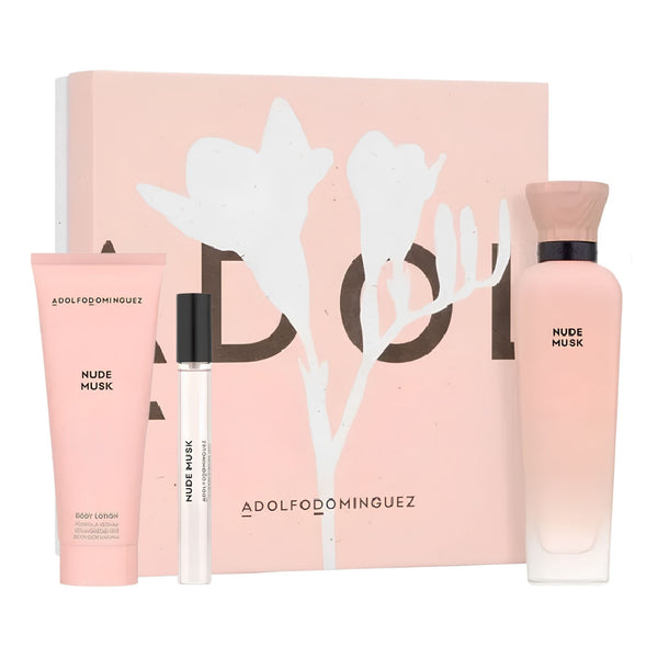 Adolfo Dominguez Nude Musk 3-Piece Set 4.1oz Women EDP Spray — 1