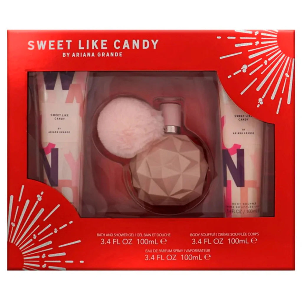 Ariana Grande Sweet Like Candy 3-Piece Set 3.4oz Women EDP Spray — 2