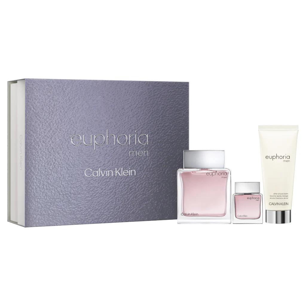 Calvin Klein Euphoria 3-Piece Set 3.3oz Men EDT Spray — 1