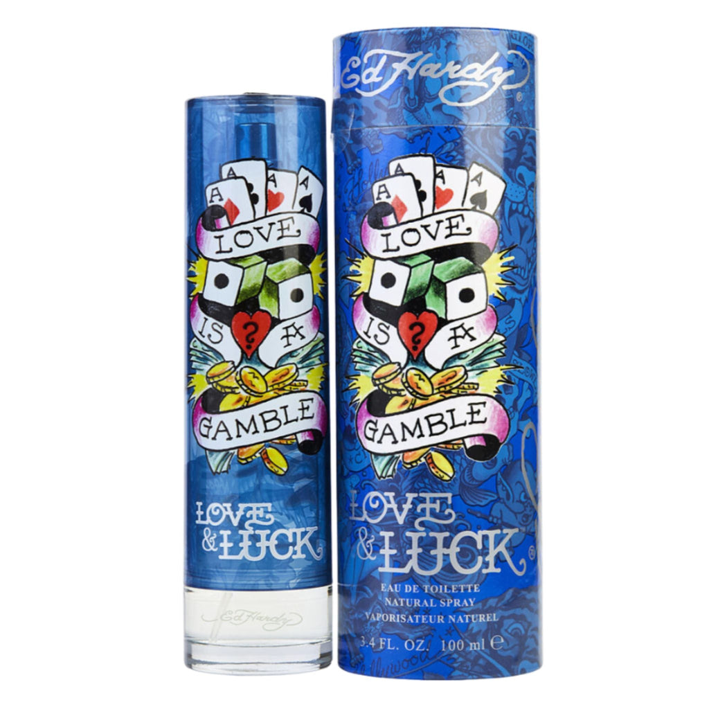 Ed Hardy Love&Luck 3.4oz Men EDT Spray — 1