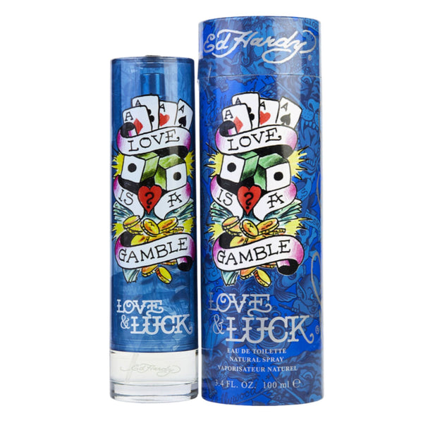 Ed Hardy Love&Luck 3.4oz Men EDT Spray — 1