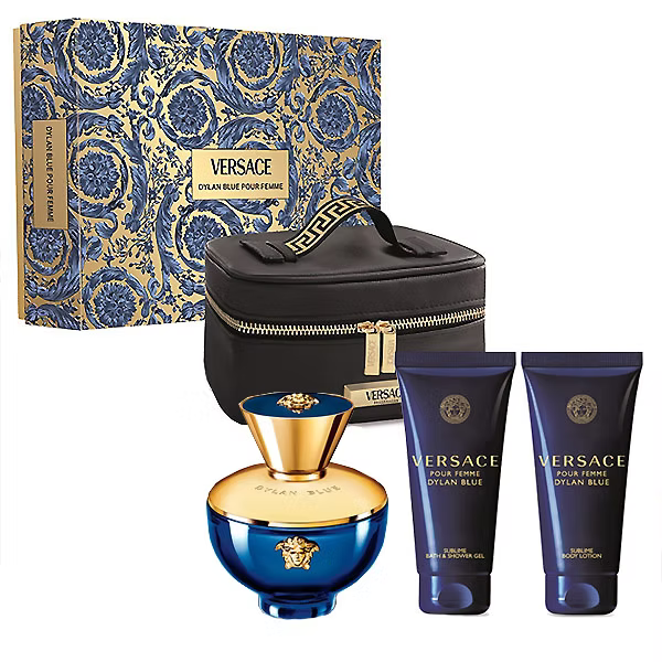 Versace Dylan Blue 4-Piece Set 3.4oz Women EDP Spray — 3