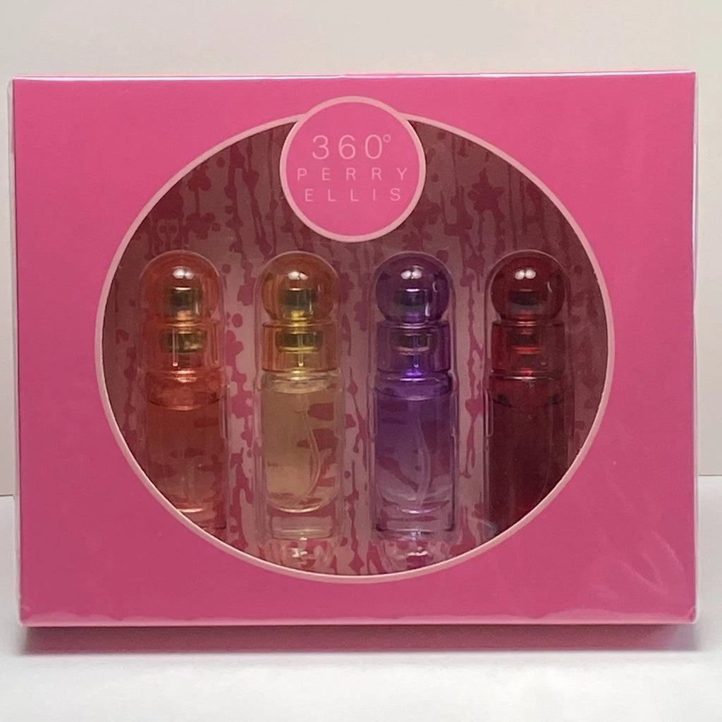 Perry Ellis 360 Mini 4-Piece Set O.25oz Women EDP Spray — 1