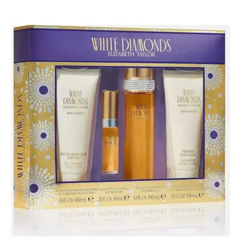 Elizabeth Taylor White Diamond 4-Piece Set 3.3oz Women EDT Spray — 1