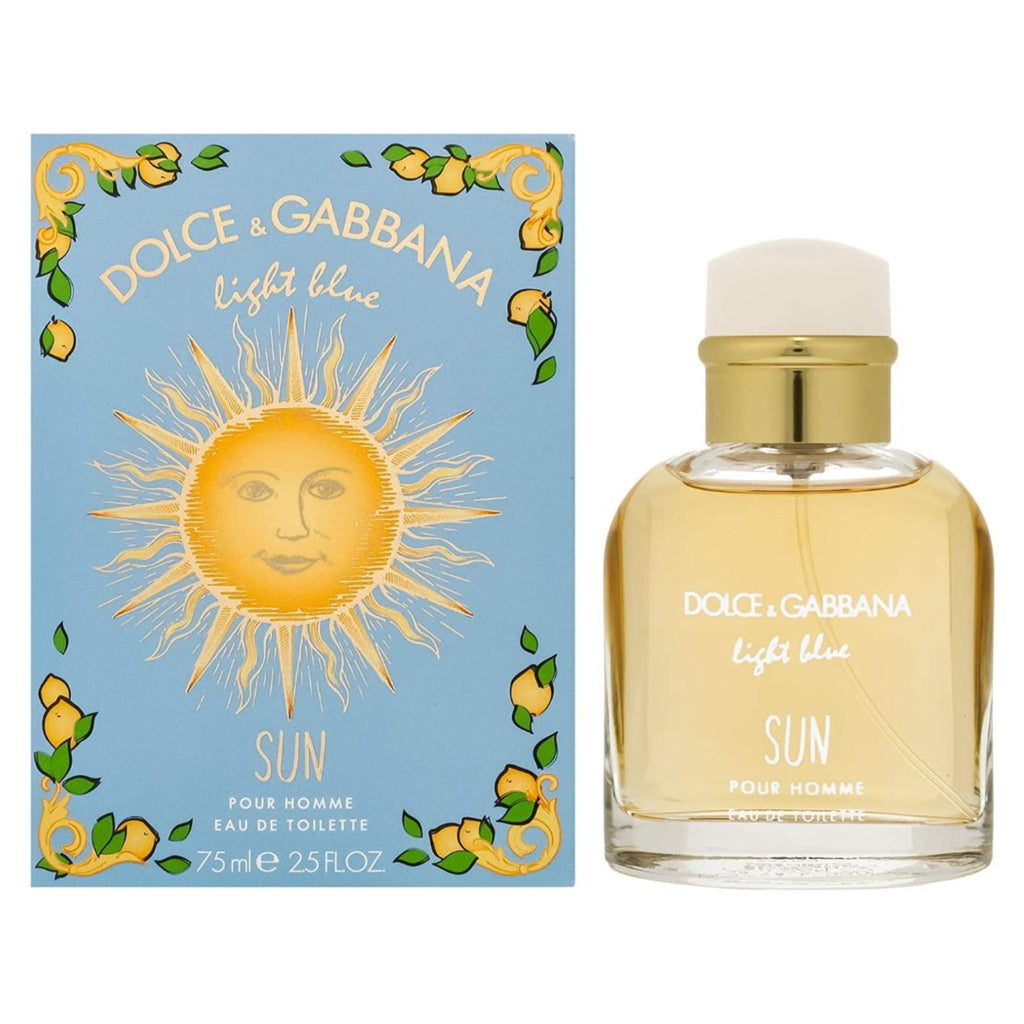Dolce & Gabbana Light Blue Sun 2.5oz Men EDT Spray — 1
