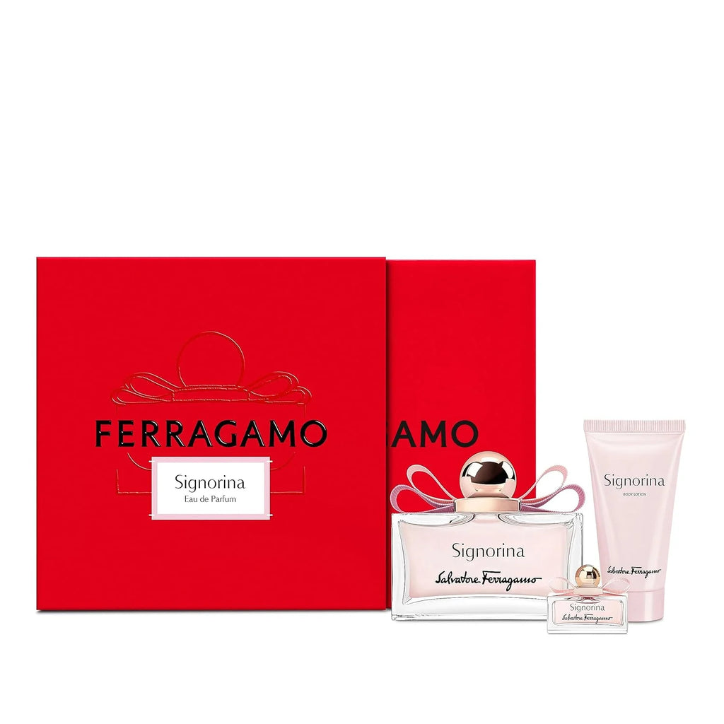 Salvatore Ferragamo Signorina 3-Piece Set 3.4oz Women EDP Spray — 1