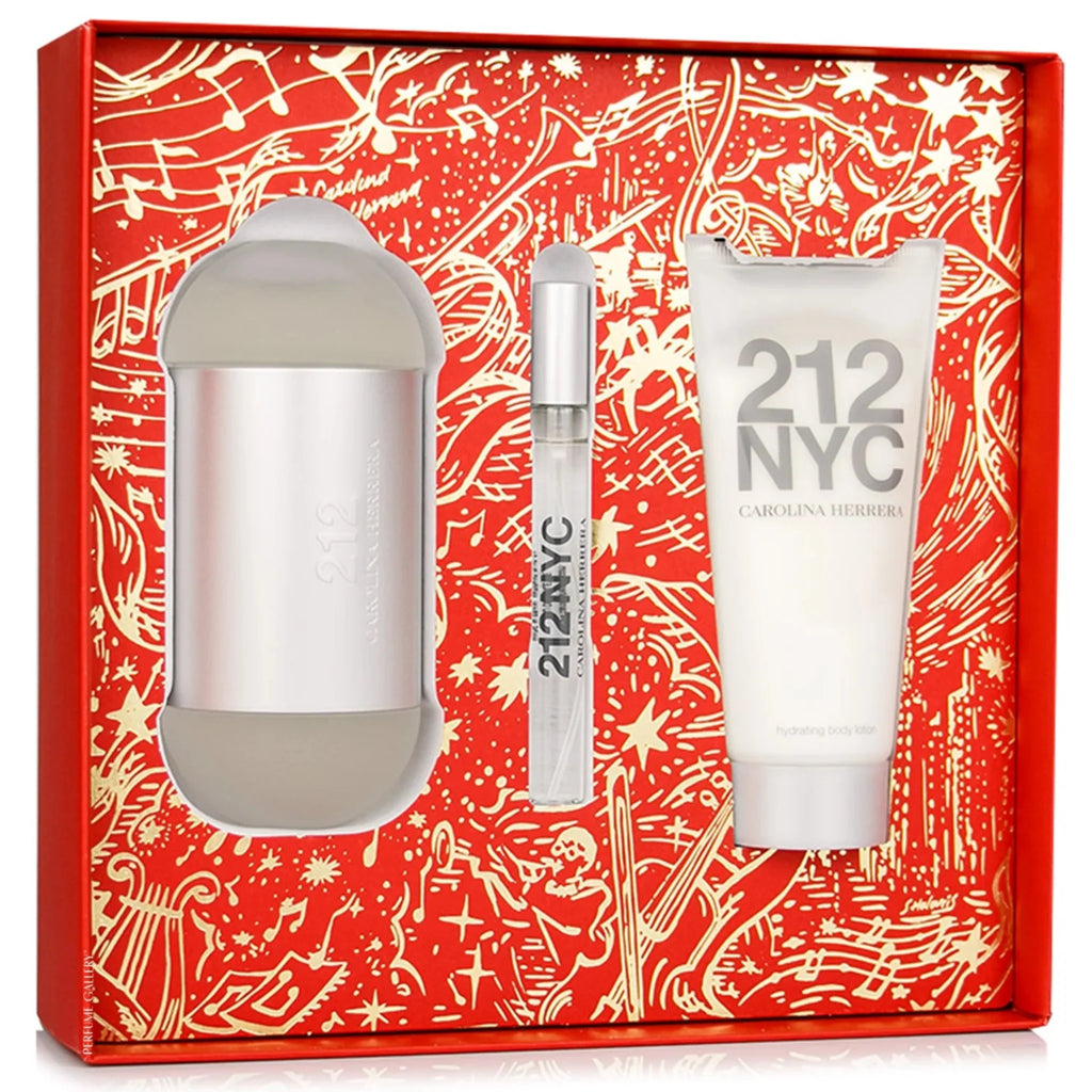 Carolina Herrera 212 3-Piece Set 3.4oz Women EDT Spray — 1