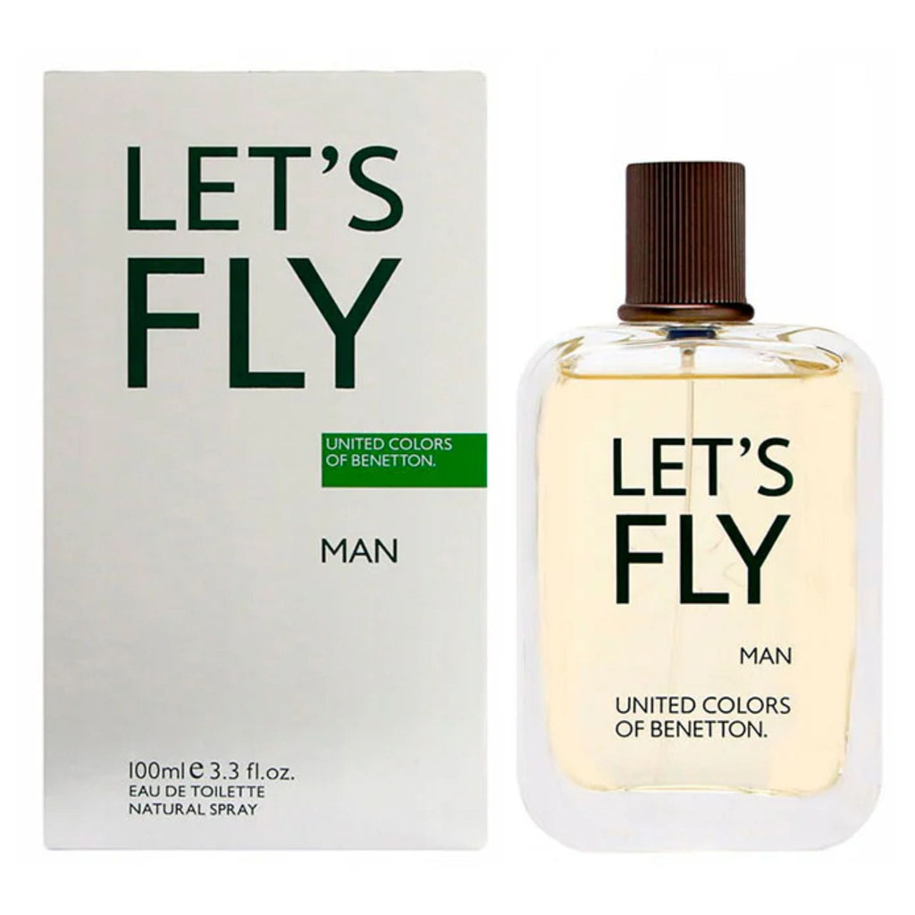 Benetton Let's Fly 3.3oz Men EDT Spray — 1