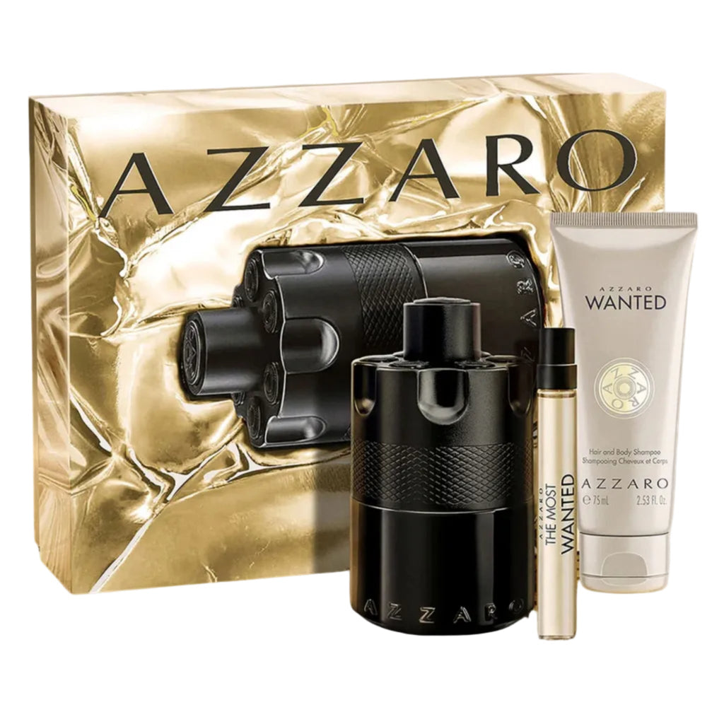 Azzaro Wanted SET 3p 3.3oz Men EDP — 1
