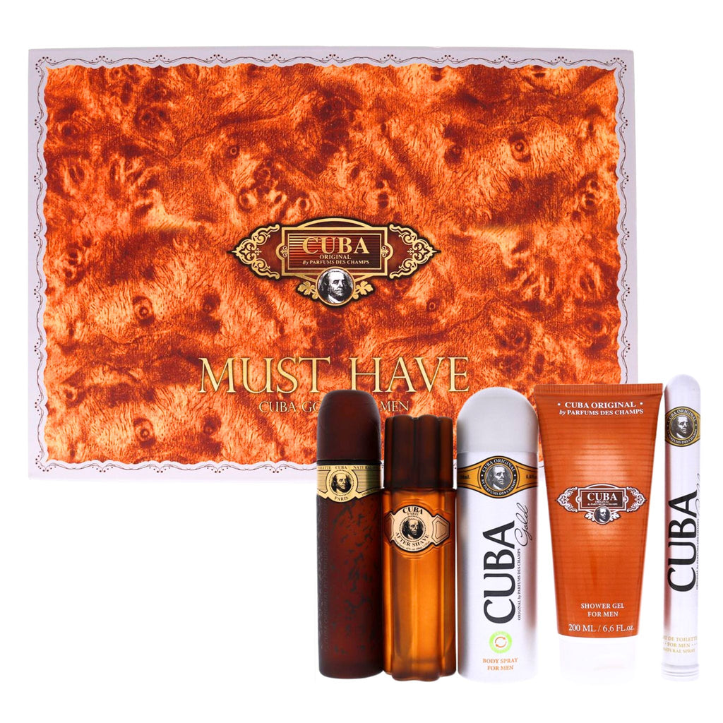 Cuba Gold 5-Piece Set 3.4oz Men EDT Spray — 1