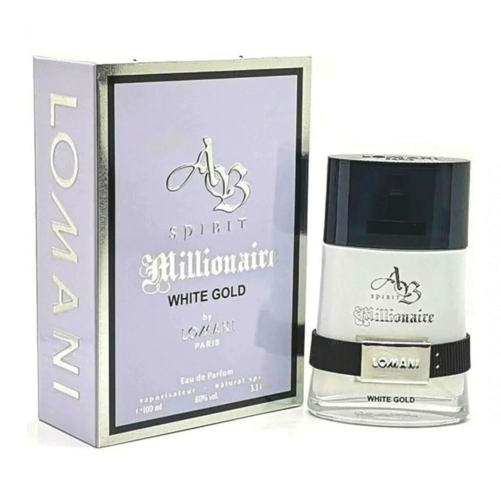 Lomani AB Spirit Millionaire White Gold 3.3oz Men EDP Spray — 1