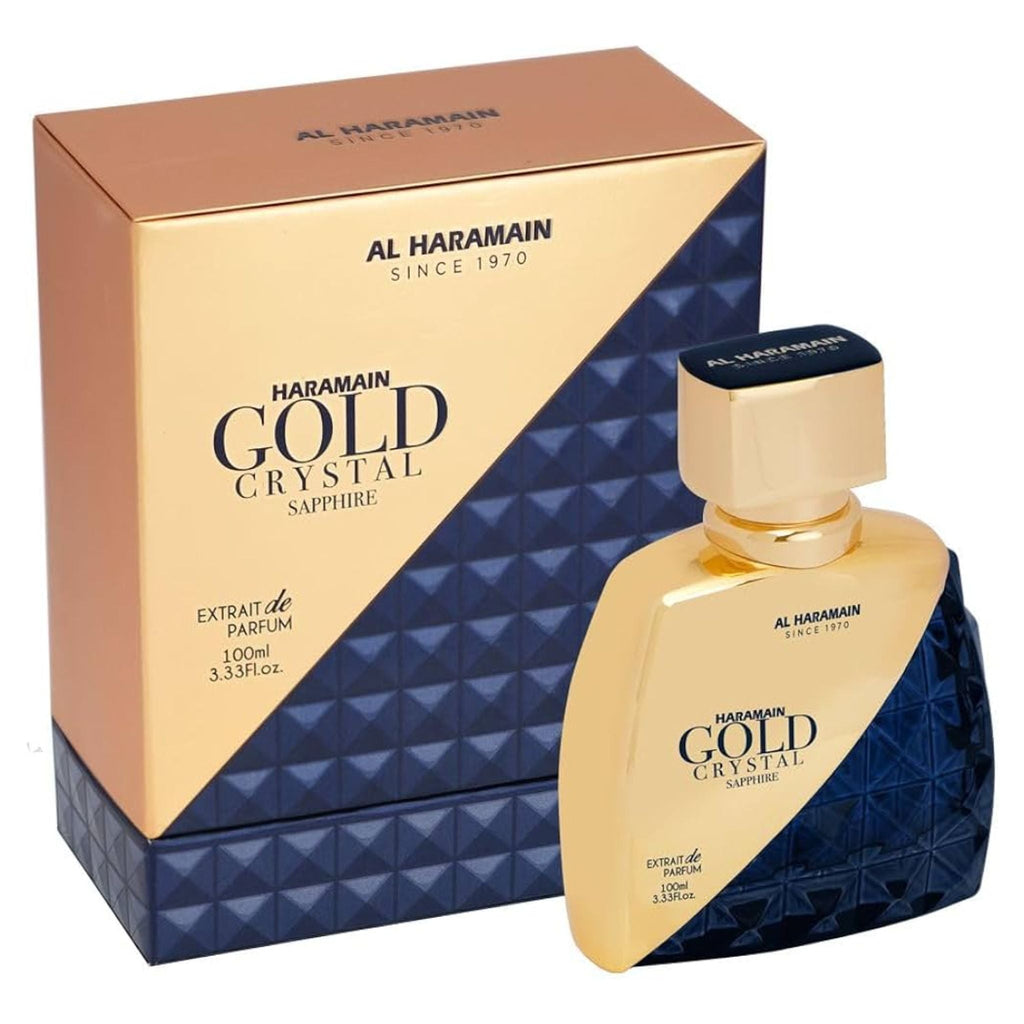 Al Haramain Gold Crystal Sapphire 3.3oz Unisex EDP Spray — 1