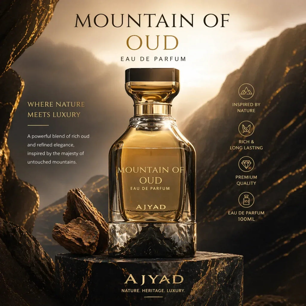 Ajyad Mauntain Oud 3.4oz Men EDP Spray — 2