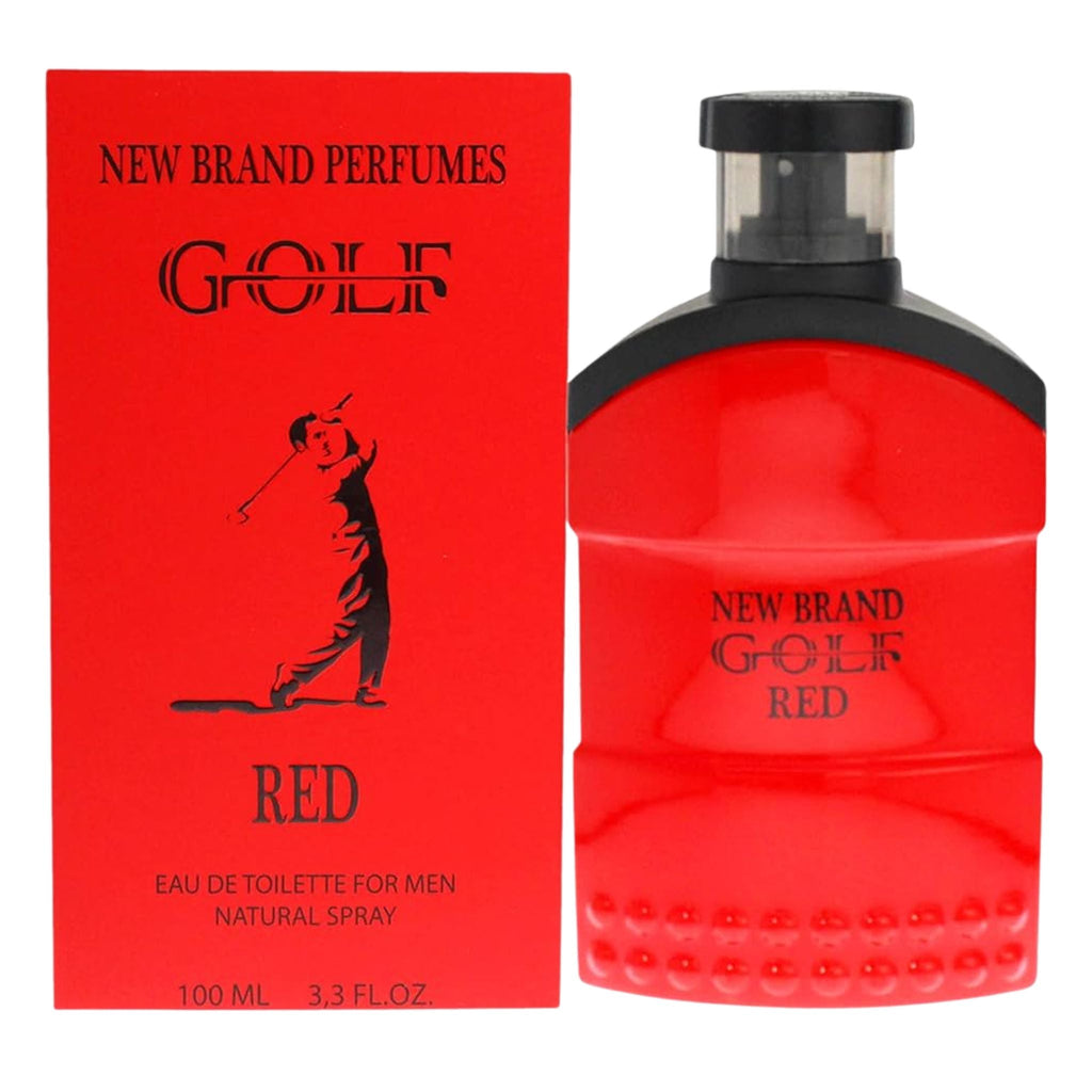 New Brand Golf Red 3.3oz Men EDT Spray — 1