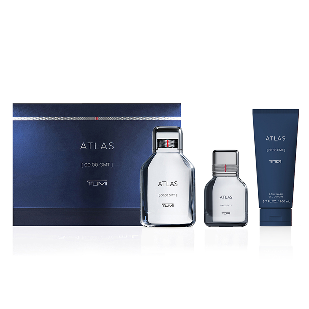 Tumi Atlas 3-Piece Set 3.4oz Men EDP Spray — 1
