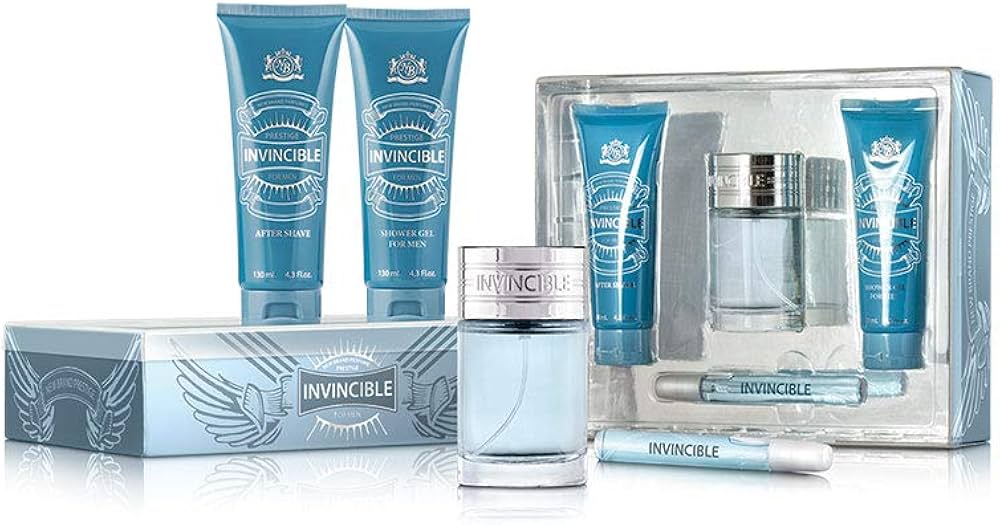 New Brand Invincible 4-Piece Set 3.3oz Men EDT Spray — 1