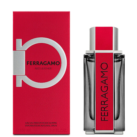 Salvatore Ferragamo Red Leather 3.4oz Men EDP Spray — 1