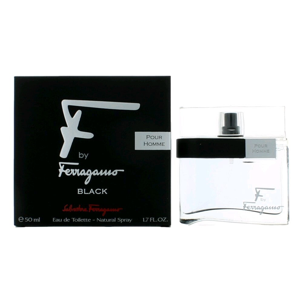Salvatore Ferragamo F Black 1.7oz Men EDT Spray — 1