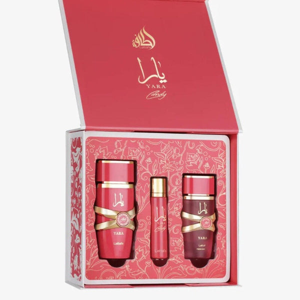 Lattafa Yara Candy 3-Piece Set 3.4oz Women EDP Spray — 1