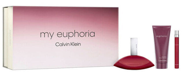 Calvin Klein My Euphoria 3-Piece Set 3.3oz Women EDP Spray — 1