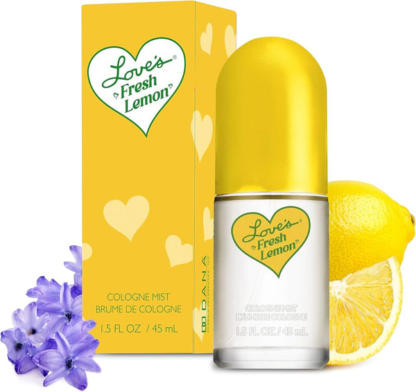 Dana Love's Fresh Lemon Cologne Mist 1.5oz Women Spray — 1