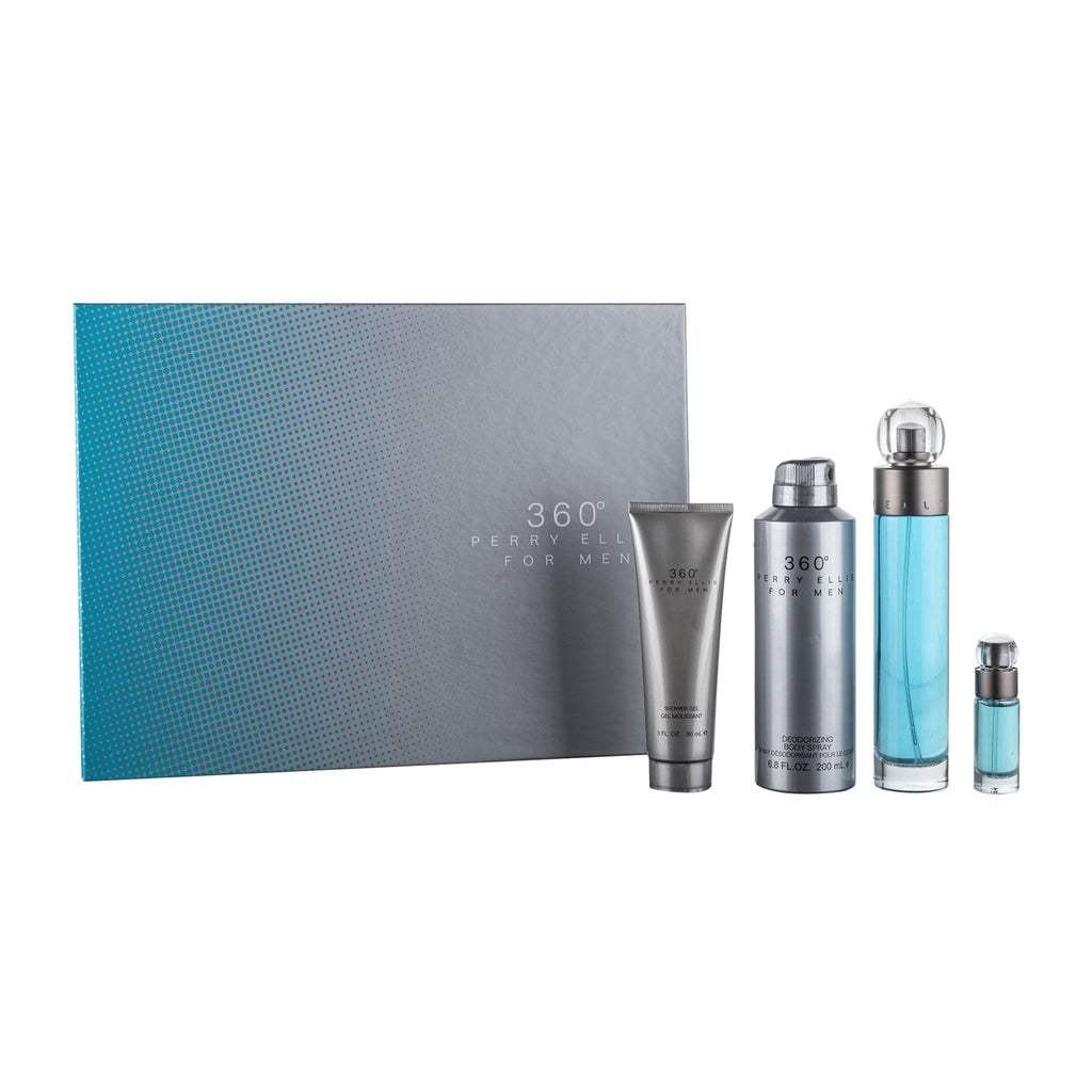 Perry Ellis 360 4-Piece Set 3.4oz Men EDT Spray — 1