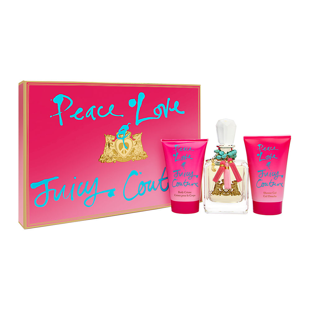 Juicy Couture Peace Love 3-Piece Set 3.4oz Women EDP Spray — 1