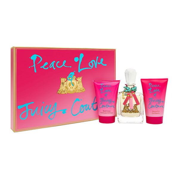 Juicy Couture Peace Love 3-Piece Set 3.4oz Women EDP Spray — 1