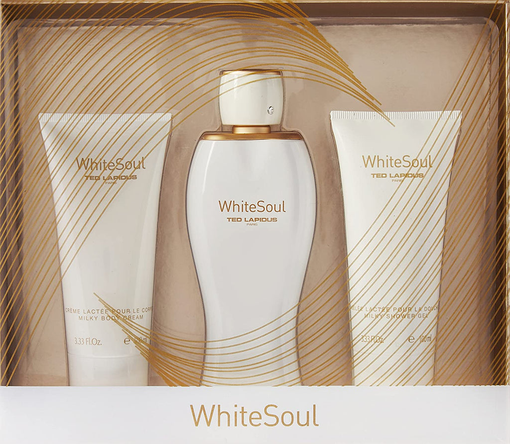 Ted Lapidus Whitesoul 3-Piece Set 3.4oz Women EDP Spray — 1