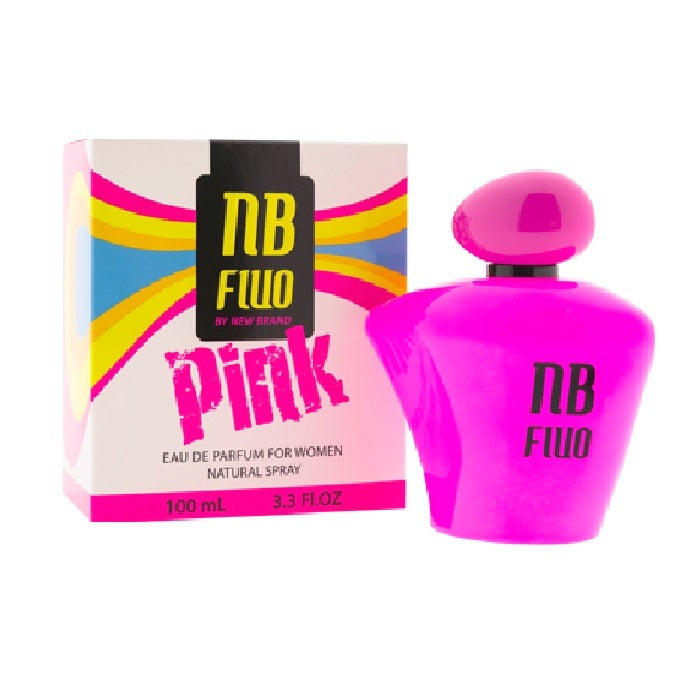 New Brand Fluo Pink 3.3oz Women EDP Spray — 1
